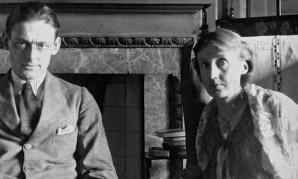 VIRGINIA WOOLF with T.S.Eliot about 1934