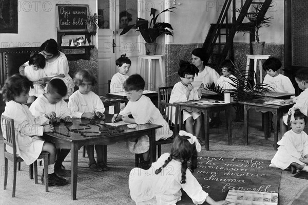 montessori kindergarten, naples 1920-30