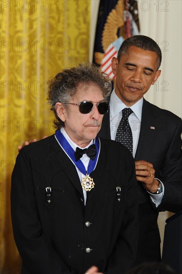 Bob Dylan et Barack Obama, 2012