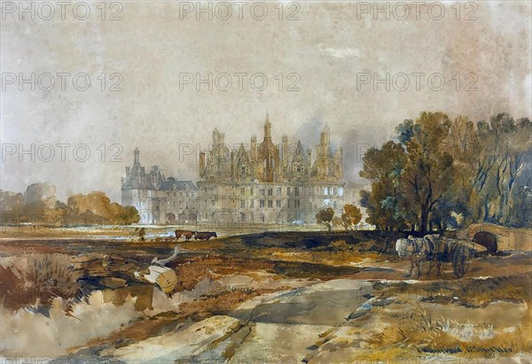 Müller, Vue du château de Chambord