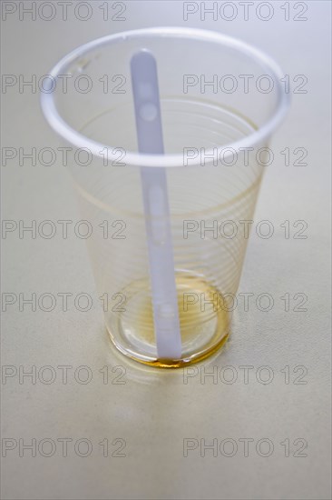 Empty disposable cup