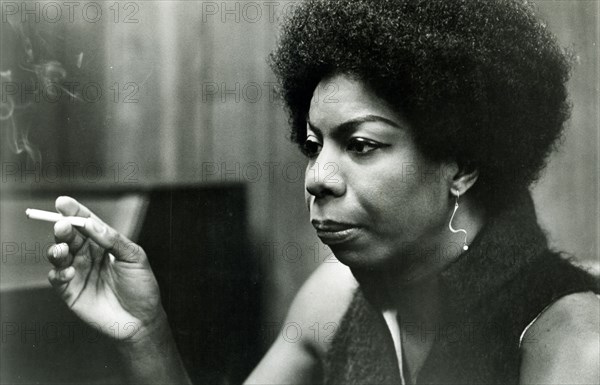 NINA SIMONE (1933-2003) Promotional photo of US singer about  1969