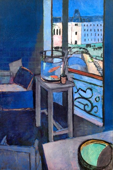 Matisse, "Intérieur, bocal de poissons rouges"