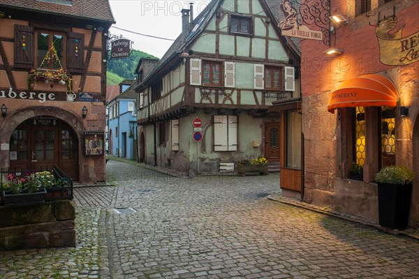 Evening in Kaysersberg, Alsace, France.