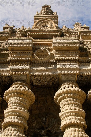 HAUTERIVES, FRANCE, August 2, 2016 : The Palais Ideal (french for Ideal Palace), or Palais du Facteur Cheval, is a monument build by mailman Ferdinand