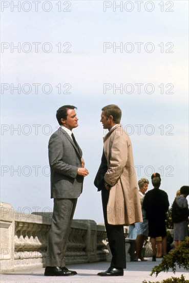Robert Vaughn, Steve McQueen, "Bullitt" (1968) Warner Bros.-Seven Arts 
File Reference # 33848-653THA