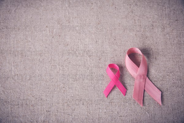 Pink Ribbons toning background, Breast cancer awareness and Abdominal cancer awareness