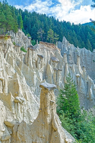 Natural Earth Pyramids in Renon, Ritten, South Tyrol, Italy