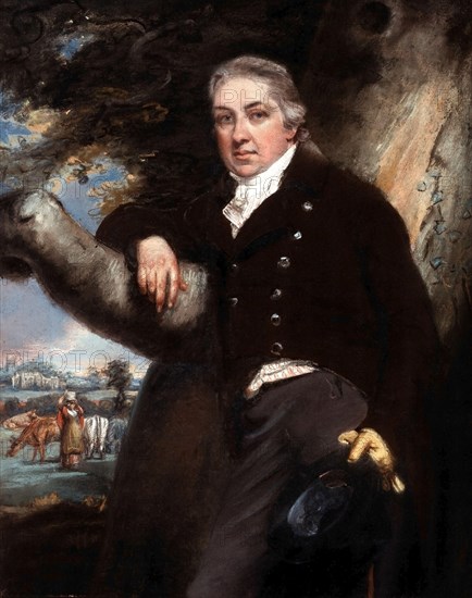 Edward Jenner (1749–1823), portrait by John Raphael Smith, 18th century.