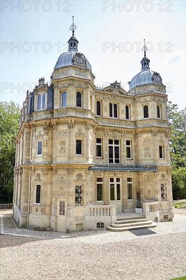 Le Port-Marly, France - June 24, 2018: The Chateau de Monte-Cristo (architect Hippolyte Durand) is a house museum of the writer Alexandre Dumas