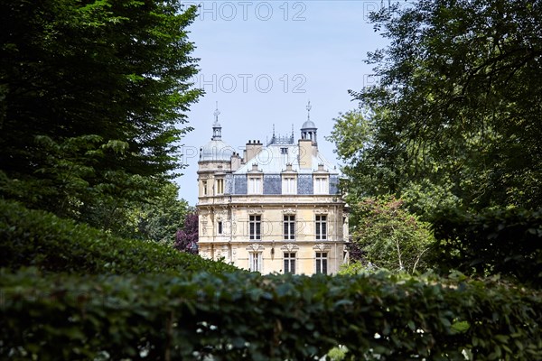 Le Port-Marly, France - June 24, 2018: The Chateau de Monte-Cristo (architect Hippolyte Durand) is a house museum of the writer Alexandre Dumas