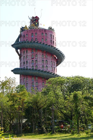 Wat Samphran, the Dragon Temple in Nakhon Pathom, Thailand