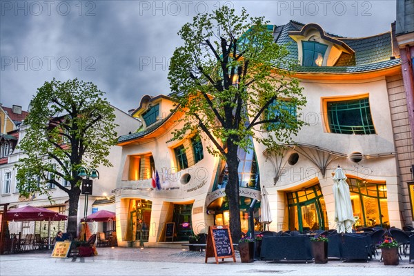 crooked house (krzywy domek), Sopot, Poland