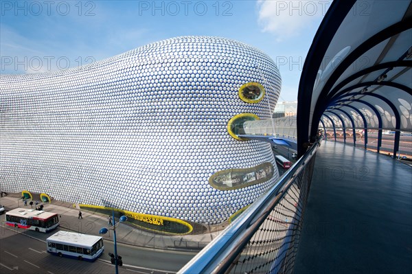 Bridge to Selfridges at the Bull Ring shopping center, Birmingham, UK