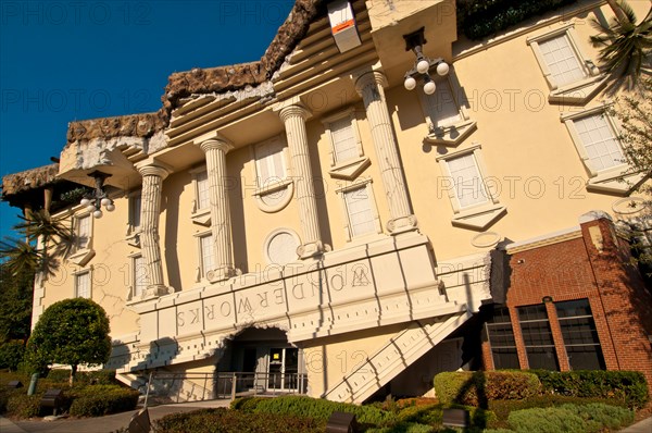 WonderWorks attraction upside-down building entrance door International Drive Orlando, Florida