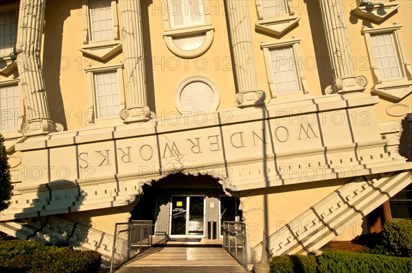 WonderWorks attraction upside-down building entrance door International Drive Orlando, Florida