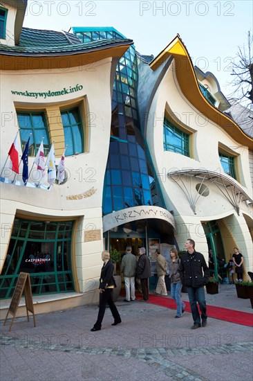 Sopot, Poland, the crooked little house, Krzywy domek