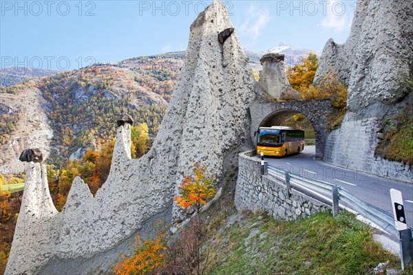 The earth pyramids of Euseigne, Valais, Switzerland