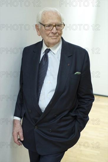 Madrid, Spain. 7th Apr, 2014. The fashion designer Pierre Cardin attends a conference at the French Institute of Madrid under the title 'The stage production of Pierre Cardin'. (Photo by Oscar Gonzalez/NurPhoto) Credit:  Oscar Gonzalez/NurPhoto/ZUMAPRESS.com/Alamy Live News