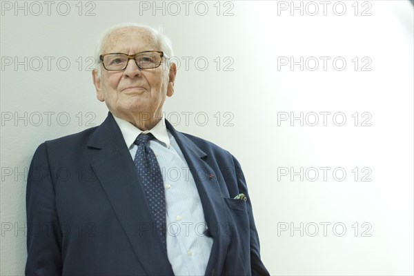 Madrid, Spain. 7th Apr, 2014. The fashion designer Pierre Cardin attends a conference at the French Institute of Madrid under the title 'The stage production of Pierre Cardin'. (Photo by Oscar Gonzalez/NurPhoto) Credit:  Oscar Gonzalez/NurPhoto/ZUMAPRESS.com/Alamy Live News