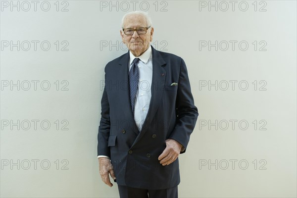 Madrid, Spain. 7th Apr, 2014. The fashion designer Pierre Cardin attends a conference at the French Institute of Madrid under the title 'The stage production of Pierre Cardin'. (Photo by Oscar Gonzalez/NurPhoto) Credit:  Oscar Gonzalez/NurPhoto/ZUMAPRESS.com/Alamy Live News