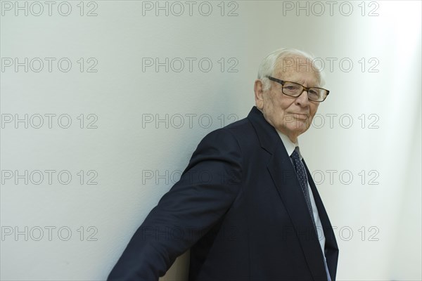 Madrid, Spain. 7th Apr, 2014. The fashion designer Pierre Cardin attends a conference at the French Institute of Madrid under the title 'The stage production of Pierre Cardin'. (Photo by Oscar Gonzalez/NurPhoto) Credit:  Oscar Gonzalez/NurPhoto/ZUMAPRESS.com/Alamy Live News