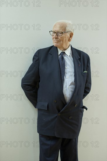 Madrid, Spain. 7th Apr, 2014. The fashion designer Pierre Cardin attends a conference at the French Institute of Madrid under the title 'The stage production of Pierre Cardin'. (Photo by Oscar Gonzalez/NurPhoto) Credit:  Oscar Gonzalez/NurPhoto/ZUMAPRESS.com/Alamy Live News