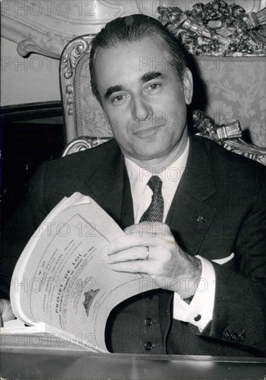 Jun. 17, 1969 - Next Friday, Georges Pompidou, the new President of France, will be officially inaugurated and moved into the Elysee Palace. He will only reveal the name of his Prime Minister then, but everyone thinks that Jacques Chaban-Delmas (pictured), the deputy-mayor of Bordeaux and President of the National Assembly, since the start of the 5th Republic.