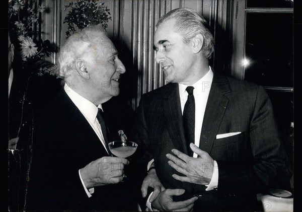 Apr. 06, 1971 - Marc Chagall Awarded Legion of Honor by Jacques Chaban-Delmas