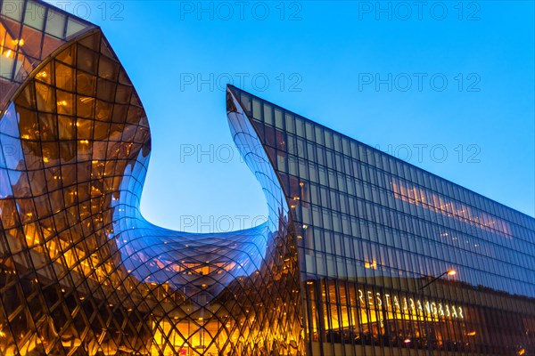 MALMO, SWEDEN - DECEMBER 30, 2015: Emporia Shopping Center, detail of modern architecture and largest shopping mall in Scandinav