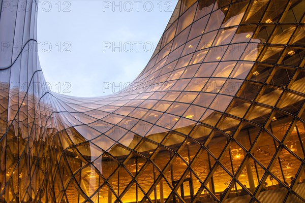 MALMO, SWEDEN - JANUARY 2, 2016: Emporia Shopping Center, detail of modern architecture and largest shopping mall in Scandinavia