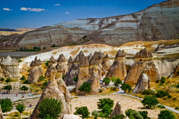 Fairy chimneys. Pasa Bagi. Cappadocia, Turkey.