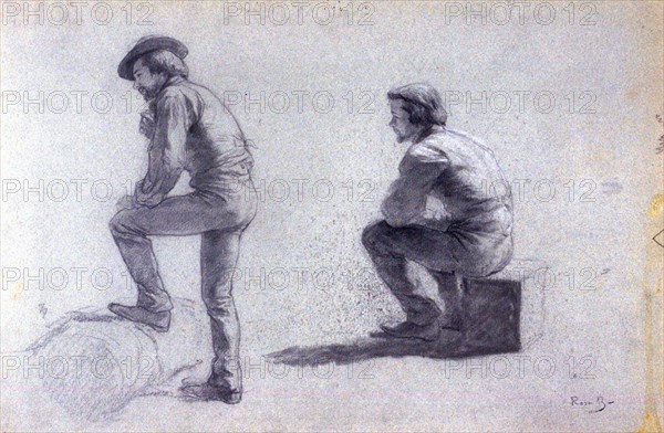 Rosa Bonheur - Deux figures masculines