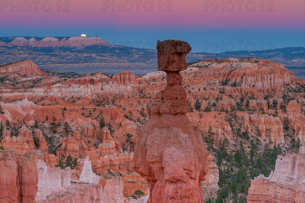 Moonrise, Thors Hammer, Bryce Canyon National Park, Utah