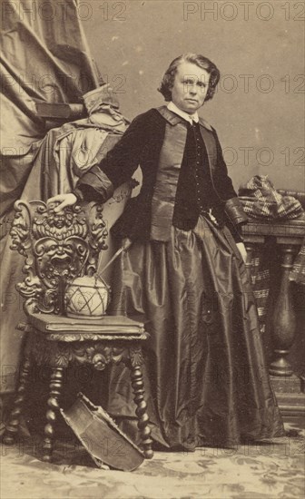 Rosa Bonheur; André Adolphe-Eugène Disdéri, French, 1819 - 1889, 1861 - 1864; Albumen silver print