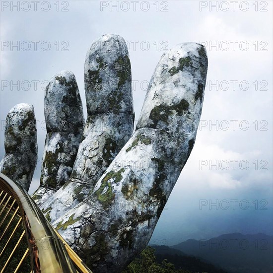 Vietnam Golden Bridge, also known as the hand bridge