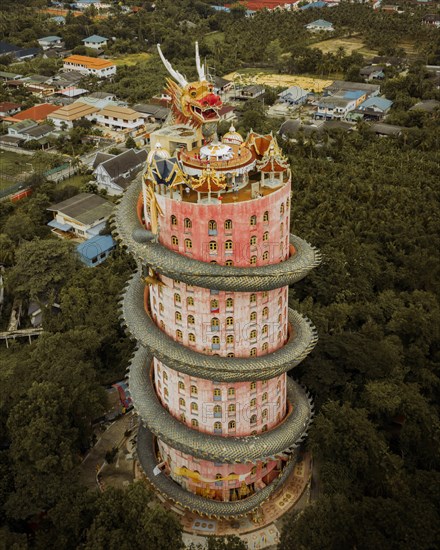 Wat Samphran, Dragon Temple, Bangkok, Thailand