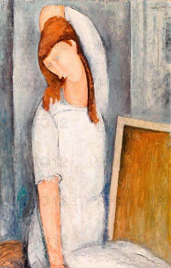 Amedeo Modigliani, Portrait of Jeanne Hébuterne, painting, 1919
