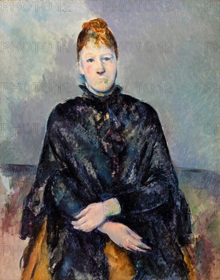 Paul Cezanne, Madame Cézanne, portrait painting, 1885-1887