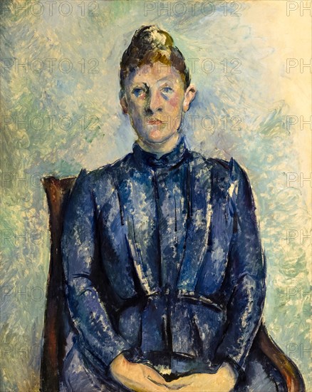 Paul Cezanne, Madame Cézanne, portrait painting, circa 1890