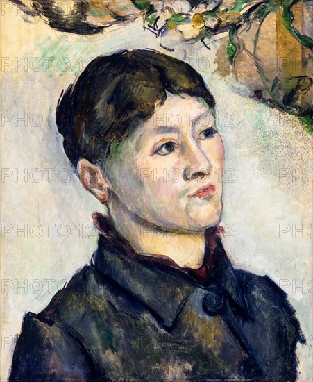 Paul Cezanne, Madame Cézanne, portrait painting, 1885-1887