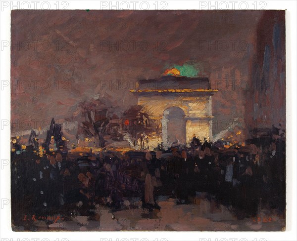 Renoux, Installation des cendres du soldat inconnu sous l'Arc de Triomphe de l'Etoile