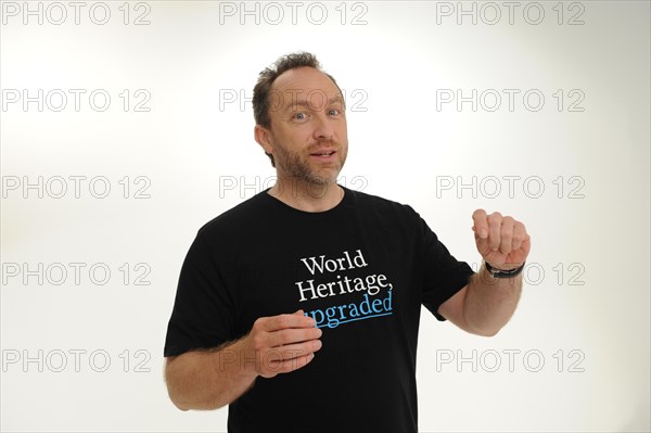 The founder of the online encyclopedia Wikipedia, Jimmy Wales, is pictured in Berlin, Germany, 18 May 2011. The Wikipedia company administration is located in San Francisco, USA. Here, the Wikimedia Foundation keeps the servers which contain all data for the articles. Photo: Soeren Stache