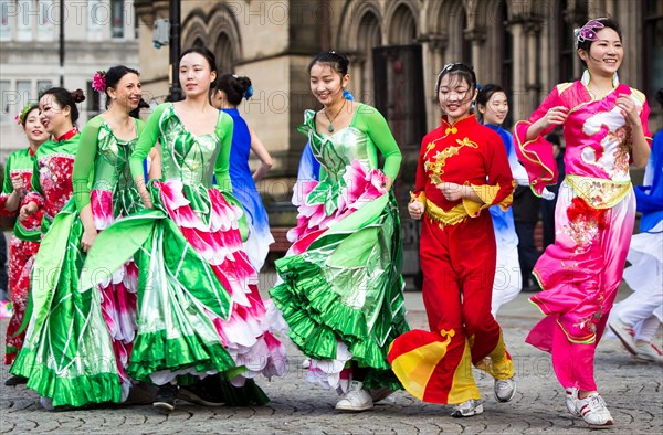 Manchester celebrates Chinese New Year today (Sunday 7th Feb 2016) with a dragon parade and traditional dancing through the city