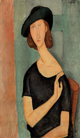 Amedeo Modigliani - Portrait de Jeanne Hébuterne (au Chapeau)