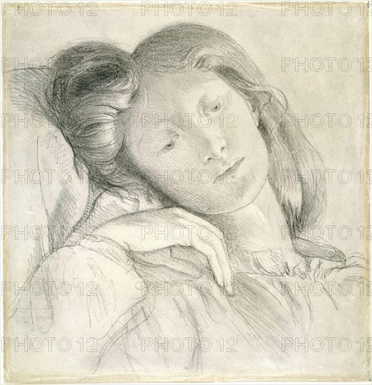 Rossetti  Dante Gabriel - Portrait of Elizabeth Siddal