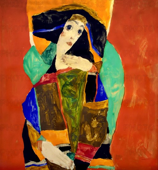 Egon Schiele: Female portrait, 1912