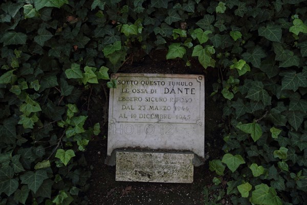 Ravenna, Italy - April 22, 2017: Dante's tomb