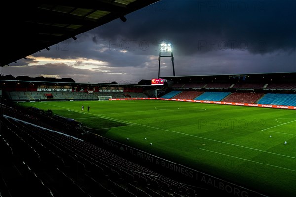 Aalborg, Denmark. 04th Sep, 2020. Because of COVID restrictions there are no fans on the stadium for the U21 qualifier match between Denmark and Ukraine at Aalborg Portland Park in Aalborg. (Photo Credit: Gonzales Photo/Alamy Live News