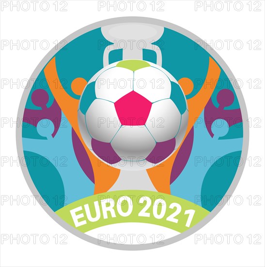 The Euro 2020 EURO European football championship was canceled and will now be played in 2021 - vector Illustration